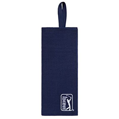 PGA TOUR Golf Towel, Premium Microfibre Towel, Bag-loop, 38” x 16”, Golf Accessories, Peacoat, OS PGA TOUR Golf Towel, Premium Microfibre Towel, Bag-loop, 38” x 16”, Golf Accessories, Peacoat, OS