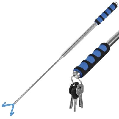 LuLobtg Telescopic Magnetic Pickup Tool, 39.5cm to 300cm/10ft Extendable Pick Up Stick with Double Hook & Strong Magnet, Disc Golf Retriever Grabber Reacher Rod with Anti-Slip Handle LuLobtg Telescopic Magnetic Pickup Tool, 39.5cm to 300cm/10ft Extendable Pick Up Stick with Double Hook & Strong Magnet, Disc Golf Retriever Grabber Reacher Rod with Anti-Slip Handle