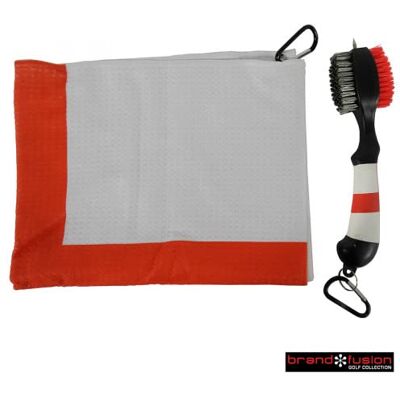 Generic England Deluxe Golf Towel and Brush Set by Brand Fusion Generic England Deluxe Golf Towel and Brush Set by Brand Fusion