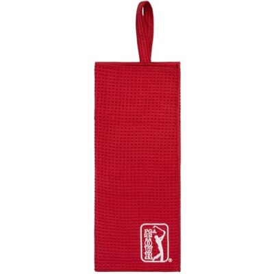 PGA TOUR Golf Towel, Premium Microfibre Towel, Bag-loop, 38” x 16”, Golf Accessories, Chili Pepper, OS PGA TOUR Golf Towel, Premium Microfibre Towel, Bag-loop, 38” x 16”, Golf Accessories, Chili Pepper, OS