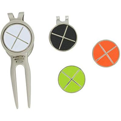 Golfers Club Divot Tool & Ball Marker Set Golfers Club Divot Tool & Ball Marker Set
