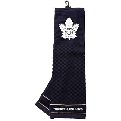 Team Golf NHL Embroidered Golf Towel, Checkered Scrubber Design, Embroidered Logo Team Golf NHL Embroidered Golf Towel, Checkered Scrubber Design, Embroidered Logo