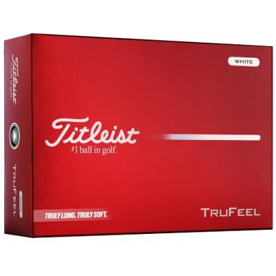 Titleist TruFeel Golf Ball, Pack of 12, White, Numbers 1-4 Titleist TruFeel Golf Ball, Pack of 12, White, Numbers 1-4