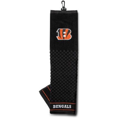 Team Golf NFL Cincinnati Bengals Embroidered Golf Towel, Checkered Scrubber Design, Embroidered Logo, multi team color, one size (30610) Team Golf NFL Cincinnati Bengals Embroidered Golf Towel, Checkered Scrubber Design, Embroidered Logo, multi team color, one size (30610)