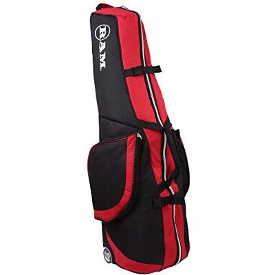 Ram FX Golf Travel Cover Deluxe Padded Wheeled Flight Bag Black/Red Ram FX Golf Travel Cover Deluxe Padded Wheeled Flight Bag Black/Red