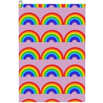SDEGTHO Rainbow Printing 1 Pcs Golf Towels Golf Accessories For Men Women,Golf Gifts Suitable For Golf Carts Or Clubs SDEGTHO Rainbow Printing 1 Pcs Golf Towels Golf Accessories For Men Women,Golf Gifts Suitable For Golf Carts Or Clubs
