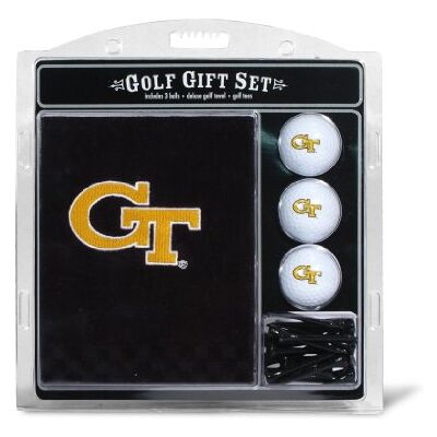 Team Golf NCAA Georgia Tech Yellow Jackets Gift Set: Embroidered Golf Towel, 3 Golf Balls, and 14 Golf Tees 2-3/4" Regulation, Tri-Fold Towel 16" x 22" & 100% Cotton Team Golf NCAA Georgia Tech Yellow Jackets Gift Set: Embroidered Golf Towel, 3 Golf Balls, and 14 Golf Tees 2-3/4" Regulation, Tri-Fold Towel 16" x 22" & 100% Cotton