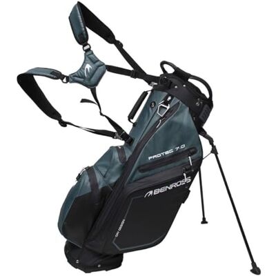 BENROSS By American Golf ProTec 7.0 Waterproof Golf Stand Bag – 14-Way Divider Lightweight Golf Carry Bag – All-Weather Performance Golf Club Bag with Automatic Stand System and Dual Adjustable Straps BENROSS By American Golf ProTec 7.0 Waterproof Golf Stand Bag – 14-Way Divider Lightweight Golf Carry Bag – All-Weather Performance Golf Club Bag with Automatic Stand System and Dual Adjustable Straps