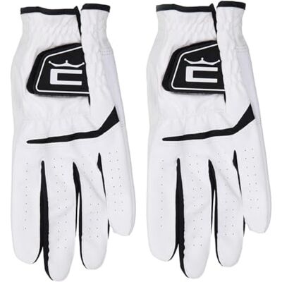 Cobra Golf Mens Left Hand White Flex Cell Glove Twin Pack Premium Leather Durable All Weather Grip Twin Glove Pack (2-Pack) Cobra Golf Mens Left Hand White Flex Cell Glove Twin Pack Premium Leather Durable All Weather Grip Twin Glove Pack (2-Pack)
