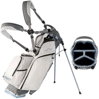 Sun Mountain H2NO Eclipse E3.5 Waterproof 4-Way Stand Carry Golf Bag – Nickel/Platinum (2026) Sun Mountain H2NO Eclipse E3.5 Waterproof 4-Way Stand Carry Golf Bag – Nickel/Platinum (2026)