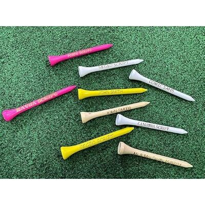Gamola Golf Custom Personalised Laser Engraved Wooden Golf Tees 55mm/70mm/83mm Fathes Day, Wedding, Corportate, Stocking Filler, Dad Gamola Golf Custom Personalised Laser Engraved Wooden Golf Tees 55mm/70mm/83mm Fathes Day, Wedding, Corportate, Stocking Filler, Dad
