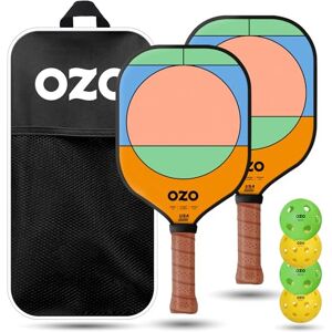 OZO Pickleball - Set of 2 paddles + 4 balls - Jupiter Energia Chroma - Indoor & Outdoor - USAPA OZO Pickleball - Set of 2 paddles + 4 balls - Jupiter Energia Chroma - Indoor & Outdoor - USAPA