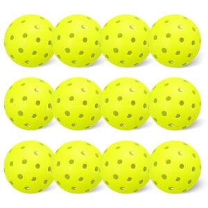 Amazon Basics Pickleball Balls, USAPA Approved, 40-Hole, 7.4 cm, Yellow, 12-Pack, for Outdoor Tournament Play Amazon Basics Pickleball Balls, USAPA Approved, 40-Hole, 7.4 cm, Yellow, 12-Pack, for Outdoor Tournament Play