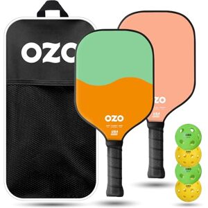 OZO Pickleball - Set of 2 paddles + 4 balls - Spark Fusion Essence - Pink & Pistachio & Melon - Pickleball Set OZO Pickleball - Set of 2 paddles + 4 balls - Spark Fusion Essence - Pink & Pistachio & Melon - Pickleball Set