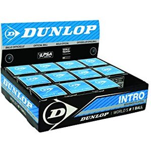 Dunlop Squash Balls Intro Blue, 12 Balls, for Beginners and Hobby Players – Fast Speed Dunlop Squash Balls Intro Blue, 12 Balls, for Beginners and Hobby Players – Fast Speed