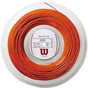 Wilson Tennis Racket String, Revolve, 200 m Roll, Orange, 1.30 mm, Unisex, WRZ906200 Wilson Tennis Racket String, Revolve, 200 m Roll, Orange, 1.30 mm, Unisex, WRZ906200