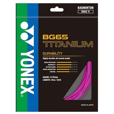 YONEX BG 65 TI Badminton Racket String (10M Set) YONEX BG 65 TI Badminton Racket String (10M Set)