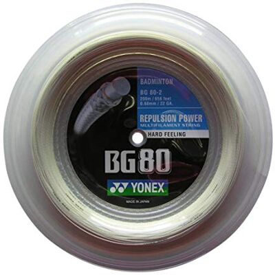 YONEX BG80 Badminton String 200m Reel YONEX BG80 Badminton String 200m Reel