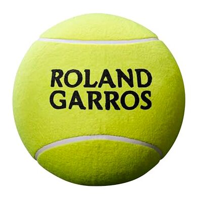 Wilson Unisex-Adult Roland Garros Mini Tennis Ball, Yellow, Jumbo Wilson Unisex-Adult Roland Garros Mini Tennis Ball, Yellow, Jumbo