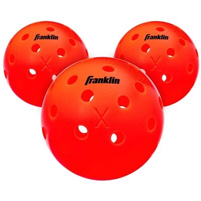 Franklin Sports X-40 Outdoor Pickleballs USA Pickleball (USAPA) Approved Pickleball Balls Official US Open Ball Franklin Sports X-40 Outdoor Pickleballs USA Pickleball (USAPA) Approved Pickleball Balls Official US Open Ball
