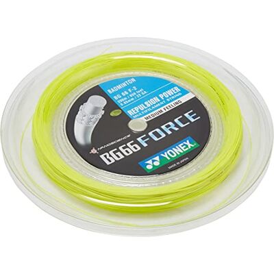 YONEX BG66 Force Badminton String Reel Yellow YONEX BG66 Force Badminton String Reel Yellow