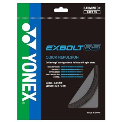 YONEX BG Exbolt 65 Badminton String YONEX BG Exbolt 65 Badminton String