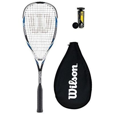 Wilson Hyper Hammer 120 PH Squash Racket + 3 Dunlop Squash Balls Wilson Hyper Hammer 120 PH Squash Racket + 3 Dunlop Squash Balls