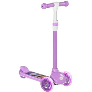 AIYAPLAY Kids Scooter, 3 Wheel Scooter for Toddlers Ages 2-6, with 3-level Adjustable Height, LED Light, TPE Handlebar, Kick Scooter for Boys and Girls, Purple AIYAPLAY Kids Scooter, 3 Wheel Scooter for Toddlers Ages 2-6, with 3-level Adjustable Height, LED Light, TPE Handlebar, Kick Scooter for Boys and Girls, Purple
