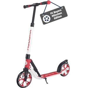 Hudora Fan Scooter FC Bayern Munich Edition FCB scooter for children/teenagers & adults up to 100 kg Height-adjustable FC Bayern kick scooter Foldable kick scooter Hudora Fan Scooter FC Bayern Munich Edition FCB scooter for children/teenagers & adults up to 100 kg Height-adjustable FC Bayern kick scooter Foldable kick scooter