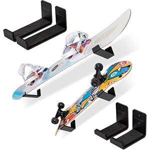 GoSports Universal Snowboard & Skateboard Wall Mount Display Racks 2 Pack Foam Padded Hangers GoSports Universal Snowboard & Skateboard Wall Mount Display Racks 2 Pack Foam Padded Hangers