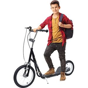 HOMCOM Adult Teen Push Scooter Kids Children Stunt Scooter Bike Bicycle Ride On Alloy Wheel Pneumatic Tyres (Black) HOMCOM Adult Teen Push Scooter Kids Children Stunt Scooter Bike Bicycle Ride On Alloy Wheel Pneumatic Tyres (Black)