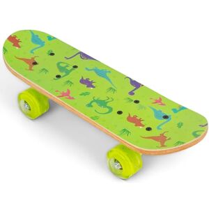 Ozbozz DINOSAUR SKATEBOARD WITH FLASHING WHEELS 17 INCH Deck Adorable Dino Decoration Wheels Light Up When Moving, Assorted Designs and Colours Ozbozz DINOSAUR SKATEBOARD WITH FLASHING WHEELS 17 INCH Deck Adorable Dino Decoration Wheels Light Up When Moving, Assorted Designs and Colours