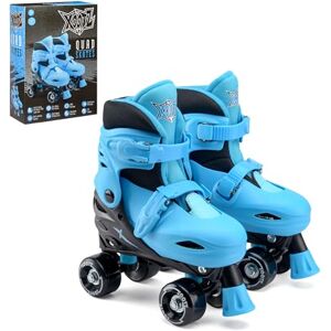 Xootz Kids Quad Skates, Beginner Adjustable Roller Skates Boys, Blue/Black Xootz Kids Quad Skates, Beginner Adjustable Roller Skates Boys, Blue/Black