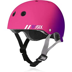 80Six Dual Certified Kids Skate Helmet for Boys/Girls Ages 5 to 14+ Triple Comfort & Protection Perfect for Roller Skates, Bike, Scooter, BMX, Skateboard, Bike Helmet (Pink Purple Fade, Age 5+) 80Six Dual Certified Kids Skate Helmet for Boys/Girls Ages 5 to 14+ Triple Comfort & Protection Perfect for Roller Skates, Bike, Scooter, BMX, Skateboard, Bike Helmet (Pink Purple Fade, Age 5+)