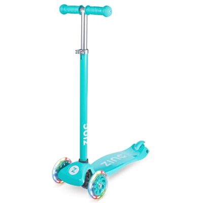 ZINC Star Three Wheel Kids Scooter Blue, LED Light up Wheels, Height Adjustable, Non-Slip Deck, Age 3+, Boys And Girls Great Gift Idea, Ideal For Beginners ZINC Star Three Wheel Kids Scooter Blue, LED Light up Wheels, Height Adjustable, Non-Slip Deck, Age 3+, Boys And Girls Great Gift Idea, Ideal For Beginners