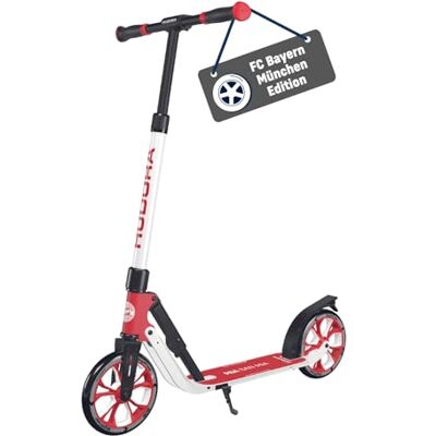 Hudora Fan Scooter FC Bayern Munich Edition FCB scooter for children/teenagers & adults up to 100 kg Height-adjustable FC Bayern kick scooter Foldable kick scooter Hudora Fan Scooter FC Bayern Munich Edition FCB scooter for children/teenagers & adults up to 100 kg Height-adjustable FC Bayern kick scooter Foldable kick scooter