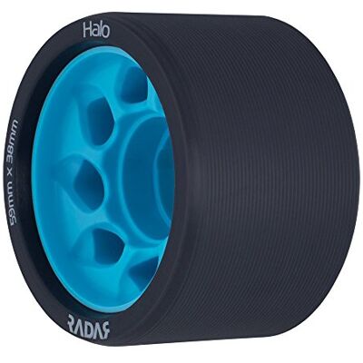 Riedell Radar Halo 59mm Roller Skate Wheels 4 Pack Charcoal/Black 101a Riedell Radar Halo 59mm Roller Skate Wheels 4 Pack Charcoal/Black 101a