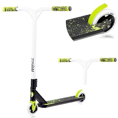 lionelo WHIZZ Freestyle Stunt Scooter, Aluminium Deck & Y-Bar Handlebar, Heavy-Duty Up to 100kg, 110mm High-Rebound Wheels & ABEC-9 Bearings, Flex MN Steel Brake, HIC Compression System, Unique Design lionelo WHIZZ Freestyle Stunt Scooter, Aluminium Deck & Y-Bar Handlebar, Heavy-Duty Up to 100kg, 110mm High-Rebound Wheels & ABEC-9 Bearings, Flex MN Steel Brake, HIC Compression System, Unique Design