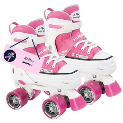 HUDORA - Dívčí kolečkové brusle - pink - size adjustable - roller skates HUDORA - Dívčí kolečkové brusle - pink - size adjustable - roller skates