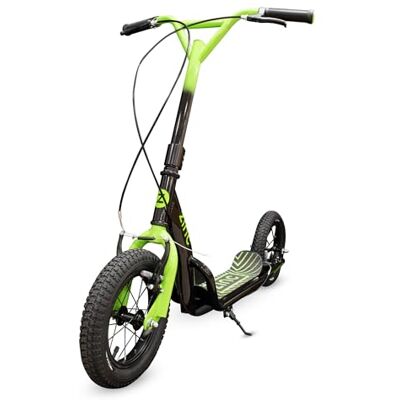 ZINC Radikal BMX Scooter for Kids Ages 6+ – 12 Inch Big Wheel Stunt Scooters with 360 Degree Handlebar Spin, Front & Rear Brakes, Steel Frame, Off-Road Tyres, Green & Black ZINC Radikal BMX Scooter for Kids Ages 6+ – 12 Inch Big Wheel Stunt Scooters with 360 Degree Handlebar Spin, Front & Rear Brakes, Steel Frame, Off-Road Tyres, Green & Black