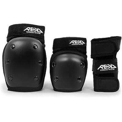 REKD Heavy Duty Triple Pad Set, Complete Protection Pack, Fully Certified for All Action Sports REKD Heavy Duty Triple Pad Set, Complete Protection Pack, Fully Certified for All Action Sports
