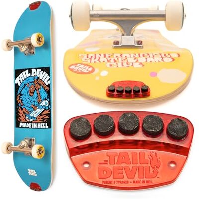 THE ORIGINAL TAIL DEVIL SPARK IT UP! ® Skateboard Spark Plates Skateboard Accessories Compatible with Kids Skateboard and Adults, Longboard, Skateboard Gift for Beginners and Pros THE ORIGINAL TAIL DEVIL SPARK IT UP! ® Skateboard Spark Plates Skateboard Accessories Compatible with Kids Skateboard and Adults, Longboard, Skateboard Gift for Beginners and Pros