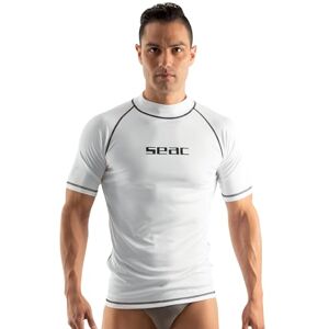 SEAC T-Sun Short Man, Rash Guard for Swimming, Surfing, Diving, UV protection, white, XS SEAC T-Sun Short Man, Rash Guard for Swimming, Surfing, Diving, UV protection, white, XS