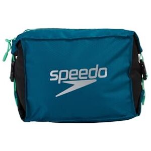 Speedo Unisex-Adult Pool Side Bag Poolside Gym, Nordic Teal/Black/Green Glow, One Size Speedo Unisex-Adult Pool Side Bag Poolside Gym, Nordic Teal/Black/Green Glow, One Size