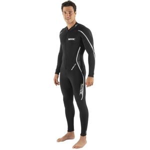 SEAC Invidia Man, 3 mm neoprene, Ultrastretch, one-piece wetsuit with front zip for diving, snorkeling and freediving, black, S SEAC Invidia Man, 3 mm neoprene, Ultrastretch, one-piece wetsuit with front zip for diving, snorkeling and freediving, black, S