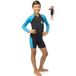 Cressi Unisex Child Little Shark Long Sleeve Children's Shorty Wetsuit Premium Neoprene 2mm Black/Blue, 5/6 Years Cressi Unisex Child Little Shark Long Sleeve Children's Shorty Wetsuit Premium Neoprene 2mm Black/Blue, 5/6 Years