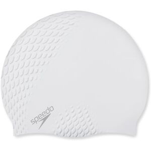 Speedo Unisex-Adult Bubble Active+ Swimming Cap Textured Design, White, One Size Speedo Unisex-Adult Bubble Active+ Swimming Cap Textured Design, White, One Size