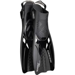 CRESSI Tonga Fins Black/Black L/XL Adult Lightweight Short Adjustable Open Slip Fins, Ideal for Snorkelling, Swimming, Black/Black, L/XL, 7.5/12 UK CRESSI Tonga Fins Black/Black L/XL Adult Lightweight Short Adjustable Open Slip Fins, Ideal for Snorkelling, Swimming, Black/Black, L/XL, 7.5/12 UK