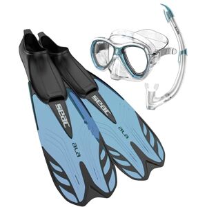 SEAC Set Tris Ala Snorkeling, Ala Fins, Elba Mask, Tribe Snorkel suitable for snorkeling and recreational diving for adults and children SEAC Set Tris Ala Snorkeling, Ala Fins, Elba Mask, Tribe Snorkel suitable for snorkeling and recreational diving for adults and children