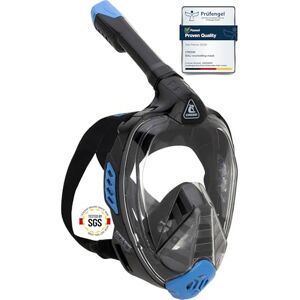 Cressi Bali Full Face Mask Black/Blue L/XL Unisex Integral Snorkel Mask, Anti Fog Clear Lens, 100% Silicone, Dry Snorkel with Float Valve, Action Cam Mount, Adjustable Strap, Black/Blue, L/XL Cressi Bali Full Face Mask Black/Blue L/XL Unisex Integral Snorkel Mask, Anti Fog Clear Lens, 100% Silicone, Dry Snorkel with Float Valve, Action Cam Mount, Adjustable Strap, Black/Blue, L/XL